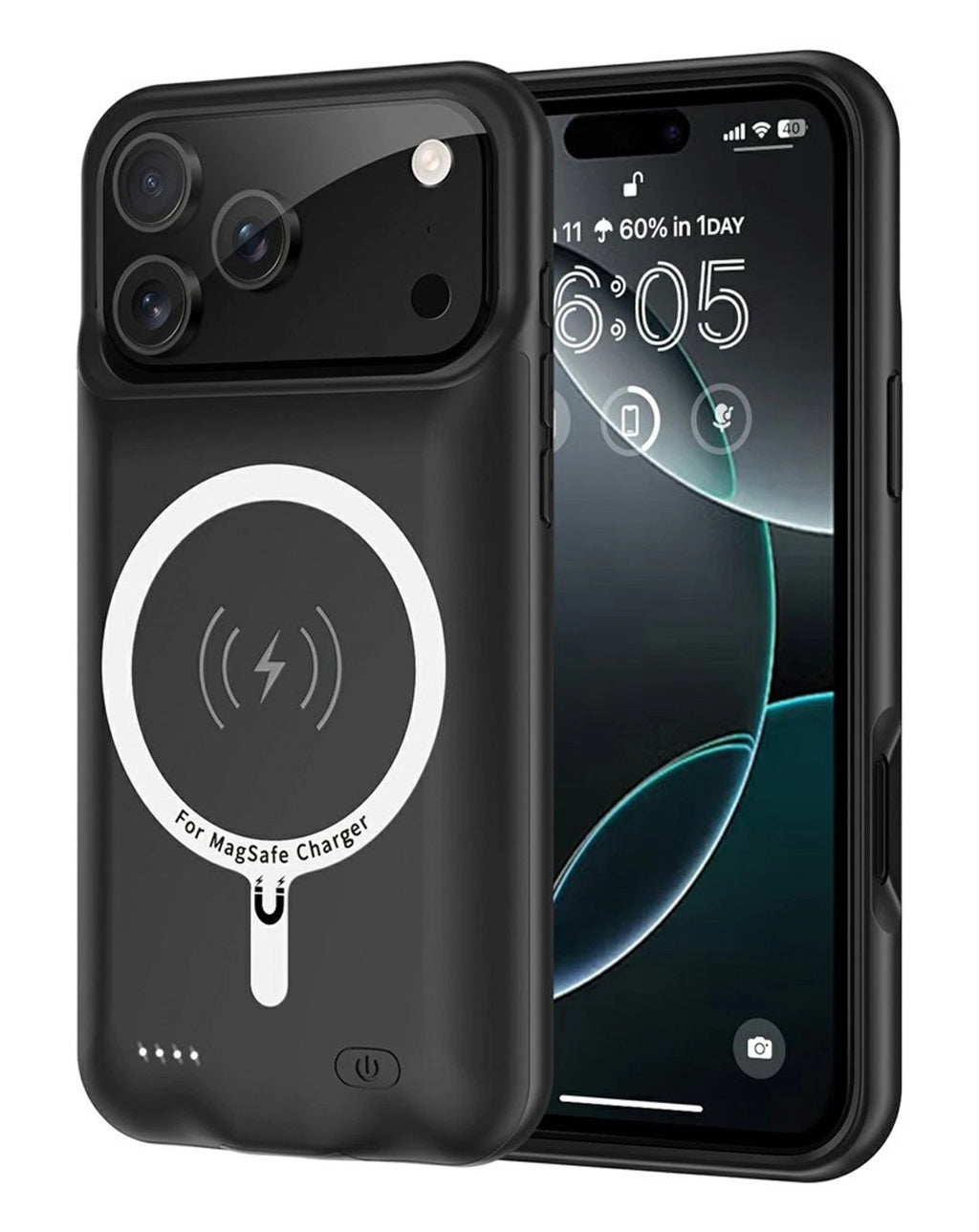 Battery Charger Case Power Bank Cover For iPhone 11 12 13 14 15 16 17 Pro Max