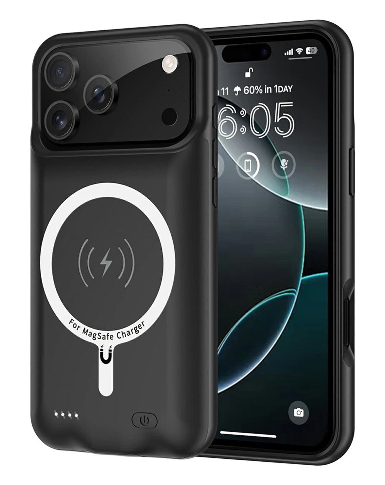 Battery Charger Case Power Bank Cover For iPhone 11 12 13 14 15 16 17 Pro Max