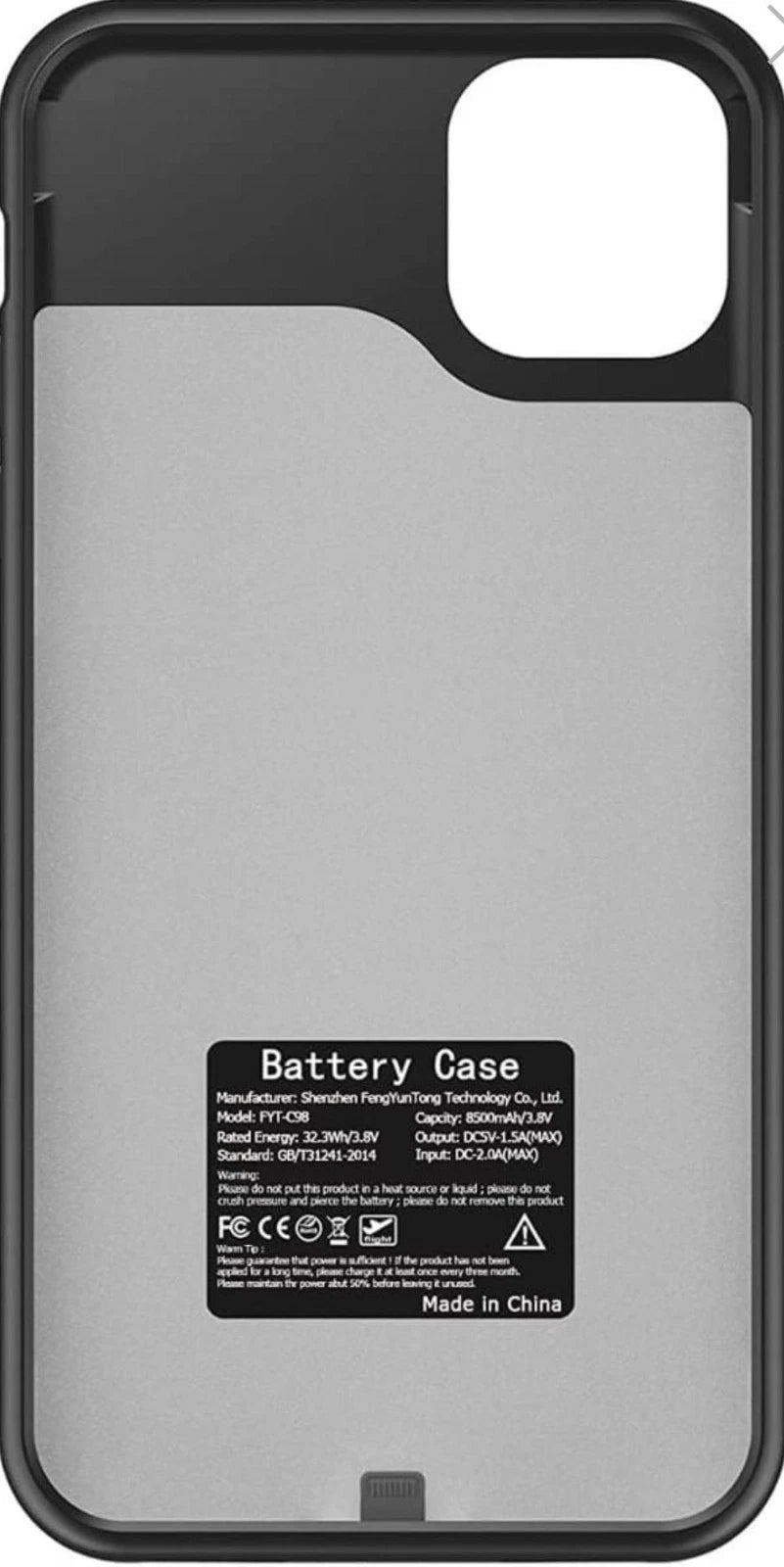 Battery Charger Case Power Bank Cover For iPhone 11 12 13 14 15 16 17 Pro Max
