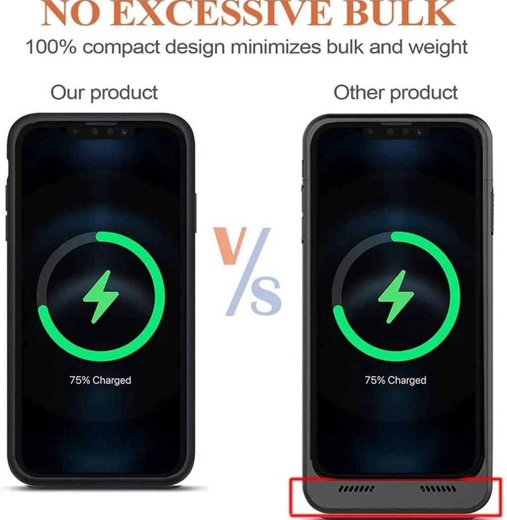 Battery Charger Case Power Bank Cover For iPhone 11 12 13 14 15 16 17 Pro Max