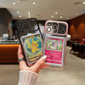suitable for iPhone 16/17 Pro max phone showcase Pokémon card, anti-drop 64*90MM